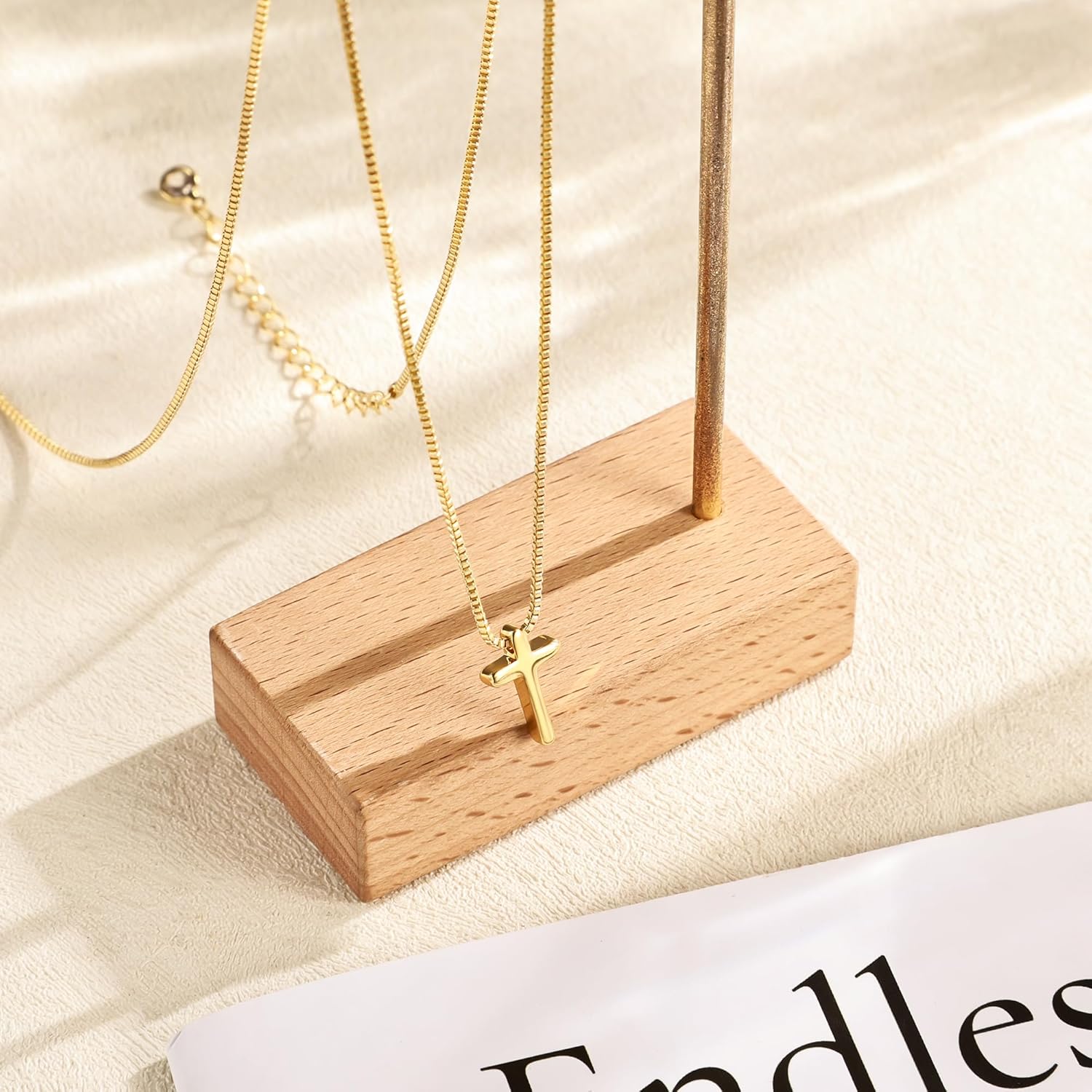 Cross Necklace for Women Non Tarnish - Dainty 14K Gold/Silver Plated Cross Infinity Pendant Charm Necklaces Simple Religious Jewelry - Image 5