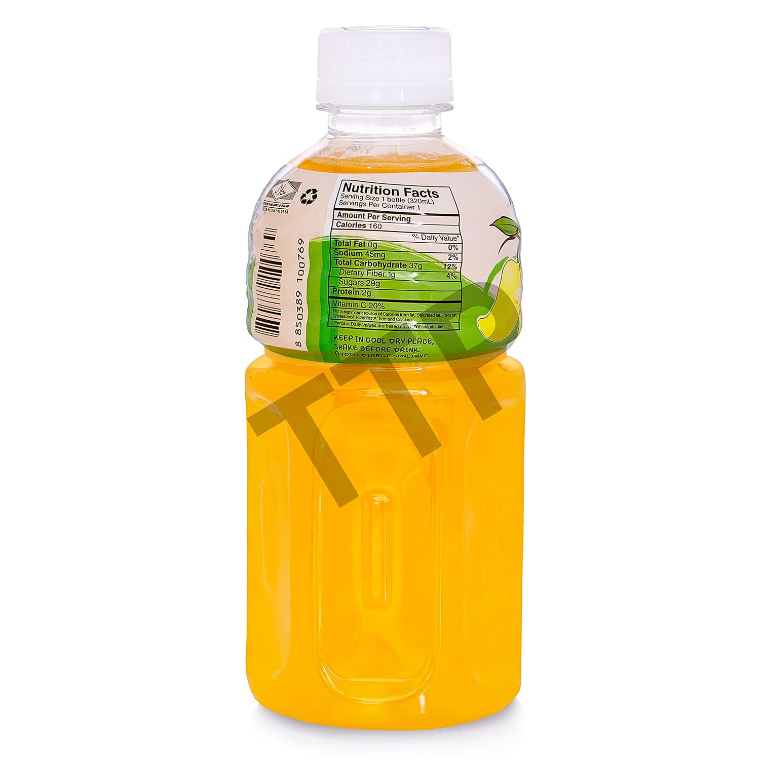 Mogu Mogu Fruit Juice with NATA De Coco, 10.82 oz (Pack of 24) (Mango)