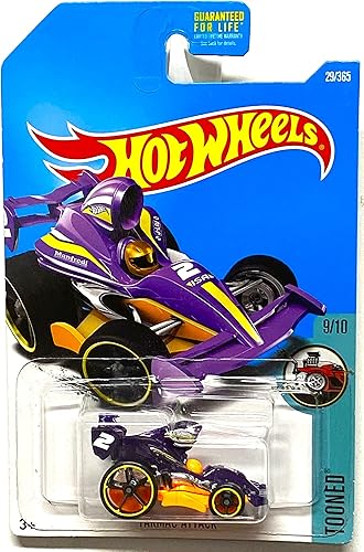 Hot Wheels, 2017 Tooned, Tarmac Attack Mini Car Púrpura 29365