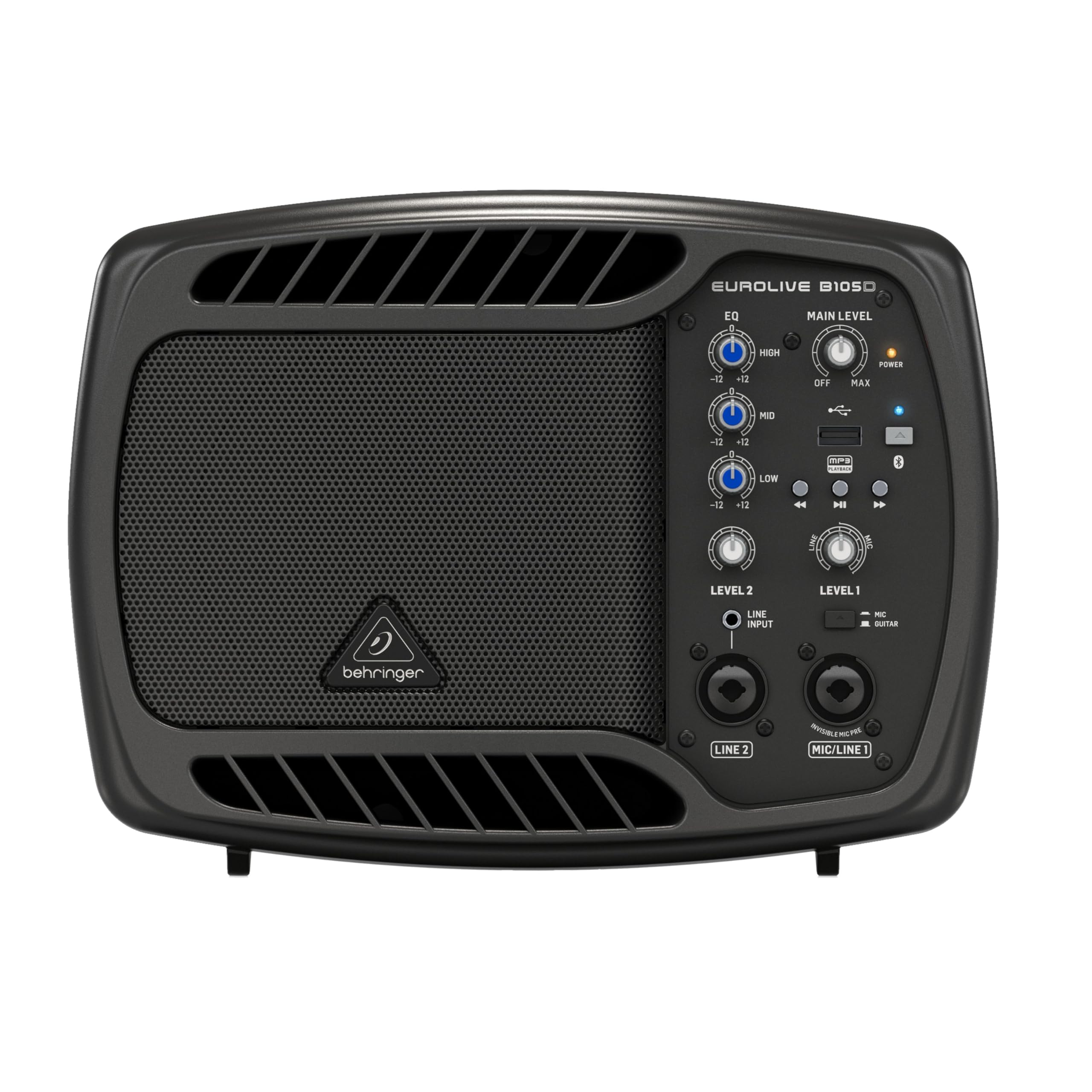 Behringer B105D Compact 50 Watt Pa/Monitor Speaker with Mp3 Player and Bluetooth Audio Streaming