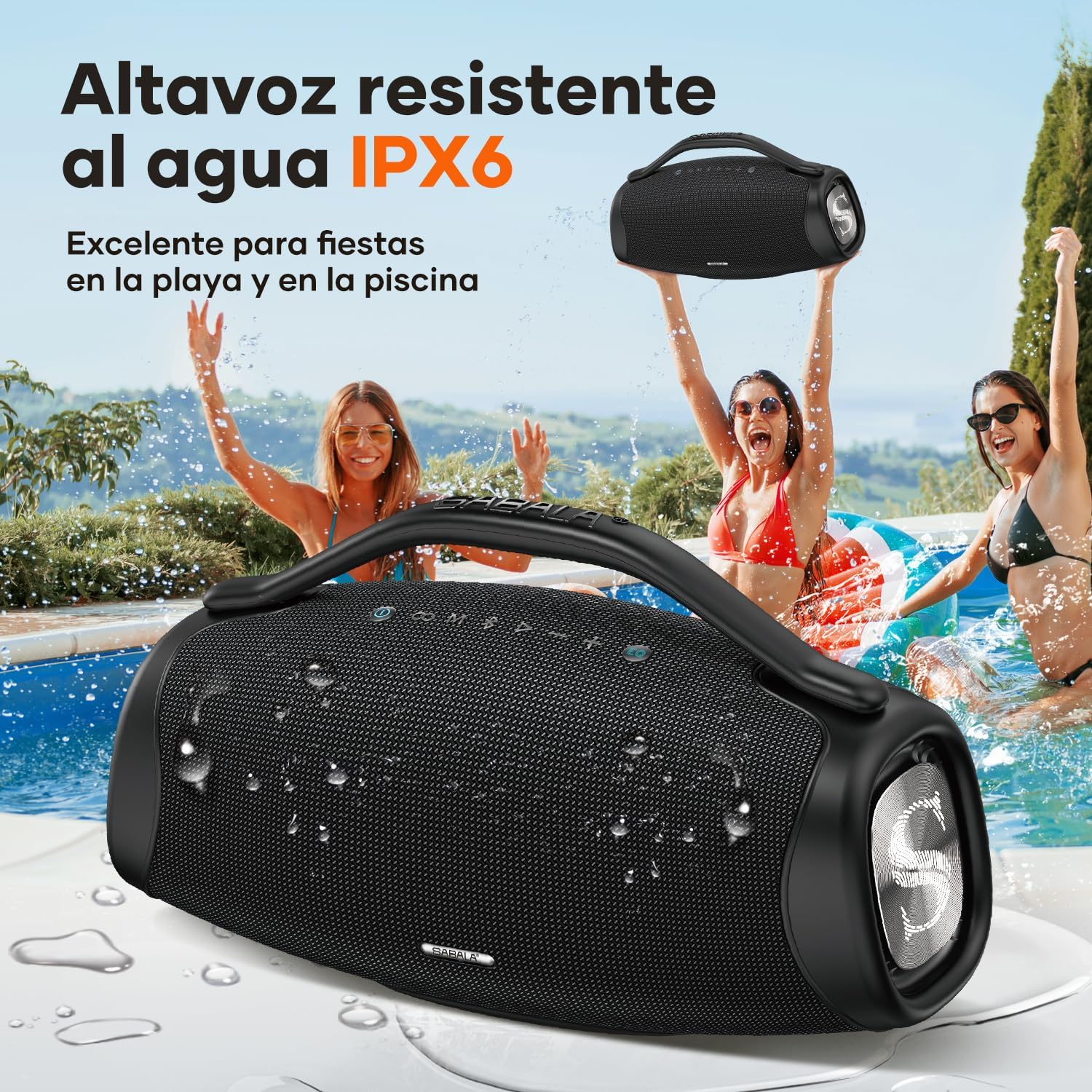 Sabala Dr-909 Speaker at pool party - water resistant