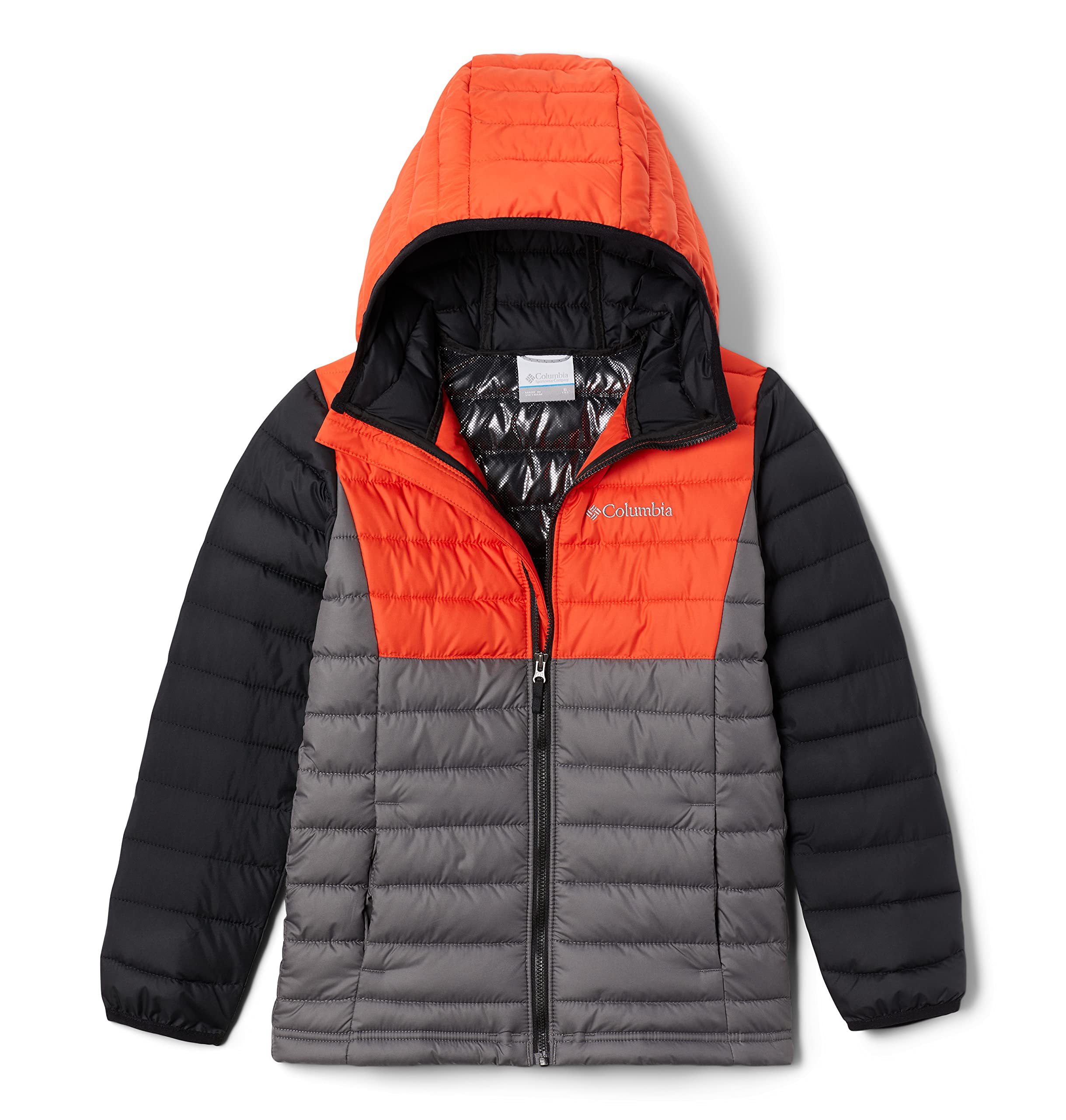 ColumbiaBoy's Powder Lite Boys Hooded Jacket Hooded Puffer Jacket
