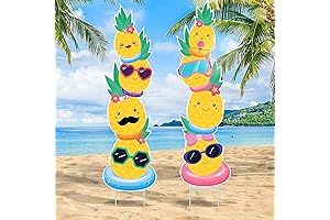 Summer Yard Signs Pineapple Yard Decorations with Stakes (2-Pack)
