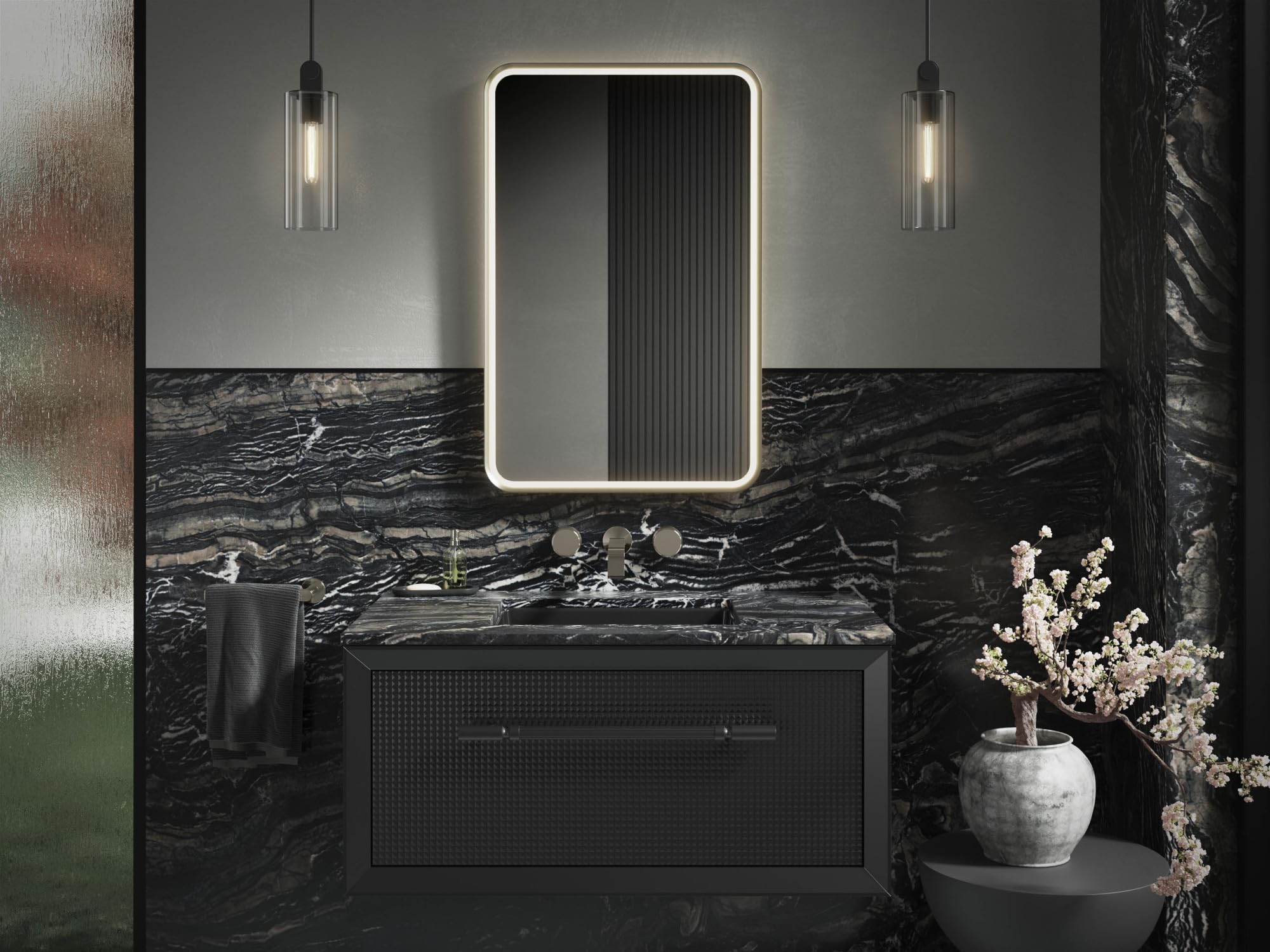 Amazon.com: Kohler Essential Ultrabright Lighted Mirror, 22