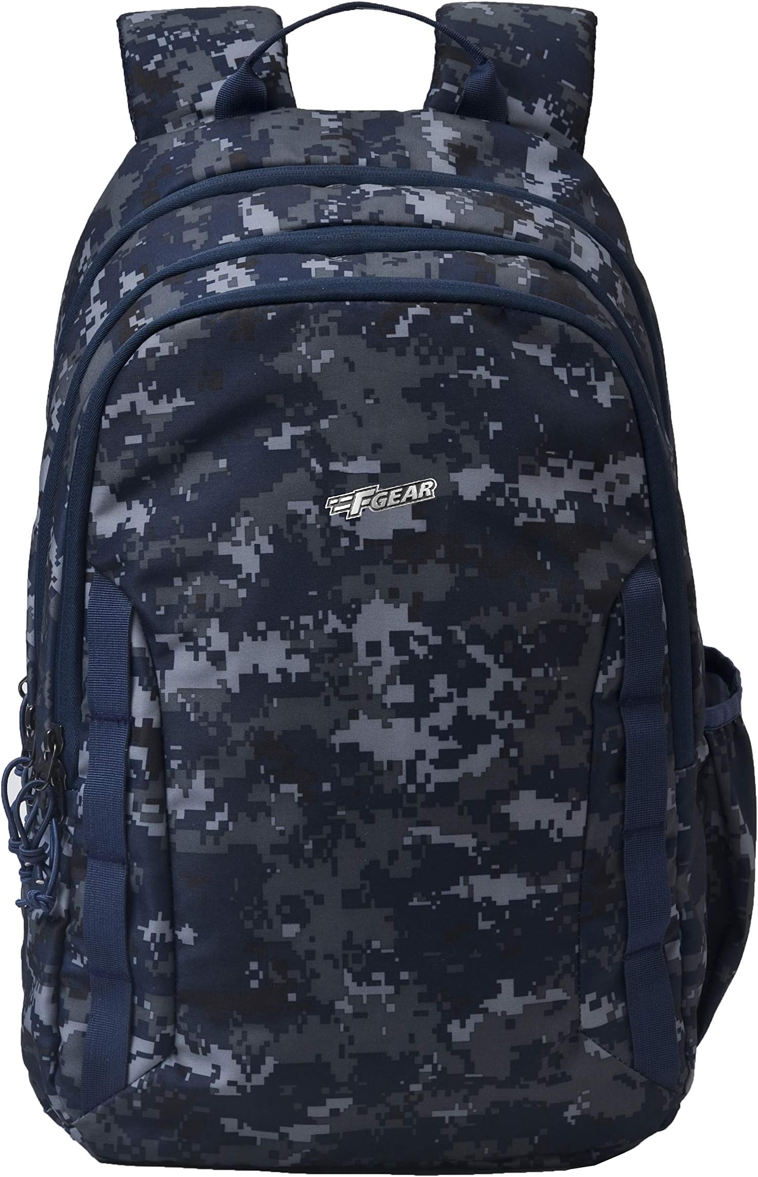 F Gear Raider Military Navy 30L |Stylish Trendy School College Tuition Travel Backpack with Raincover|3 Big Compartments|Padding at the Back Panel and Shoulder Straps |Made in India|1 year warranty