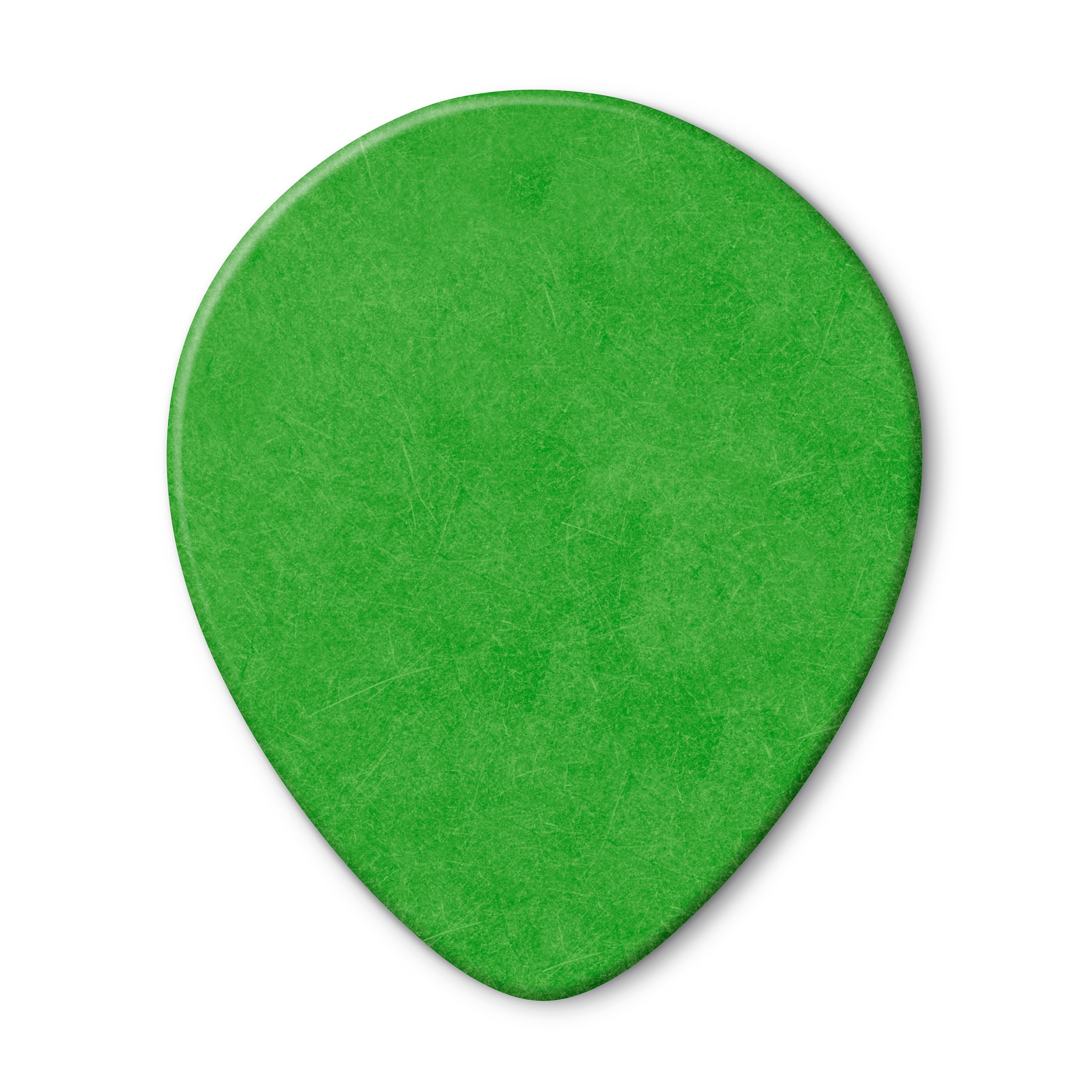 JIM DUNLOP Plektrum Tortex Teardrop, 72 Stück, Grün, 0,88 mm