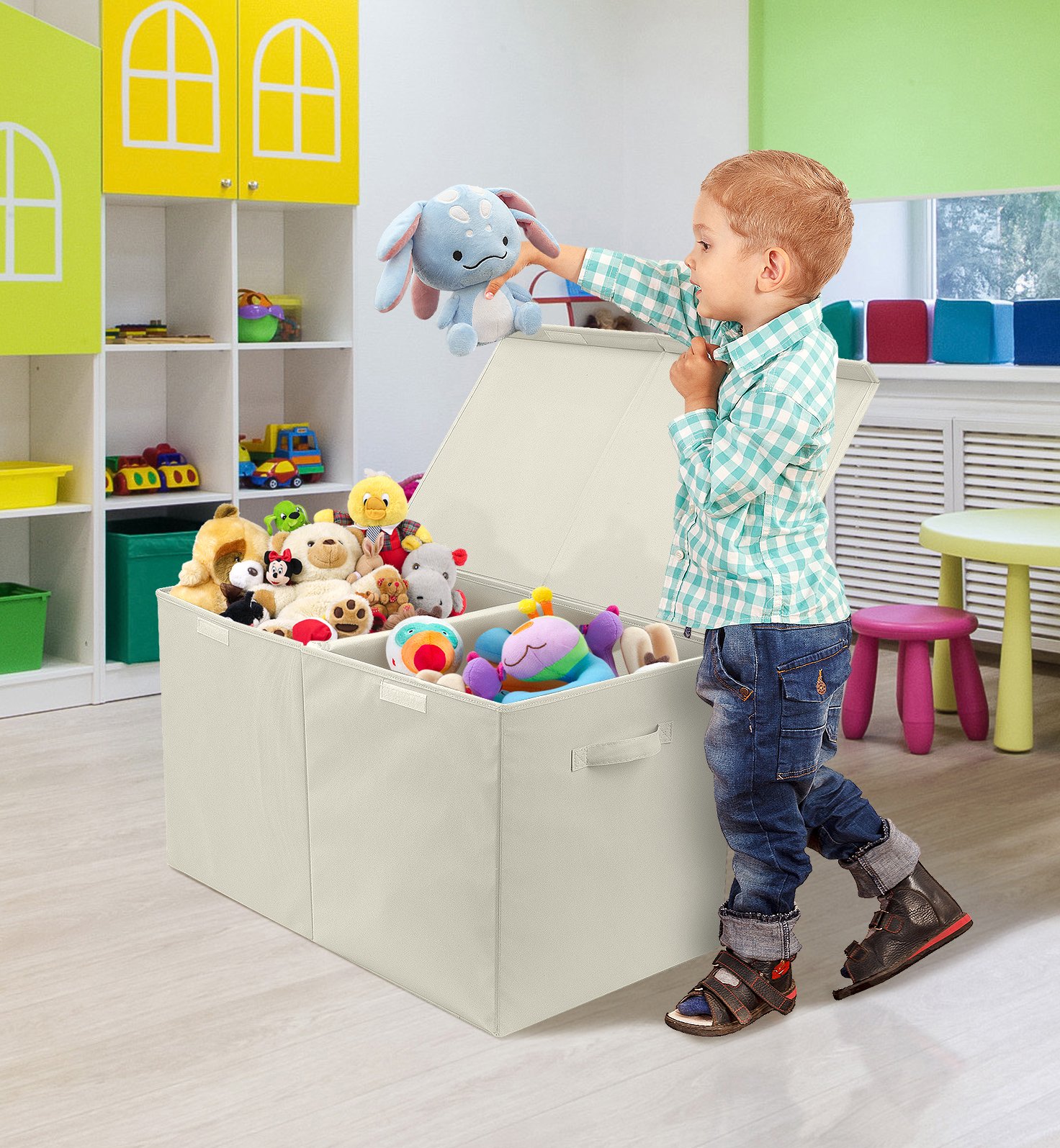 Amazon.com: Sorbus Toy Chest with Flip-Top Lid, Kids Collapsible