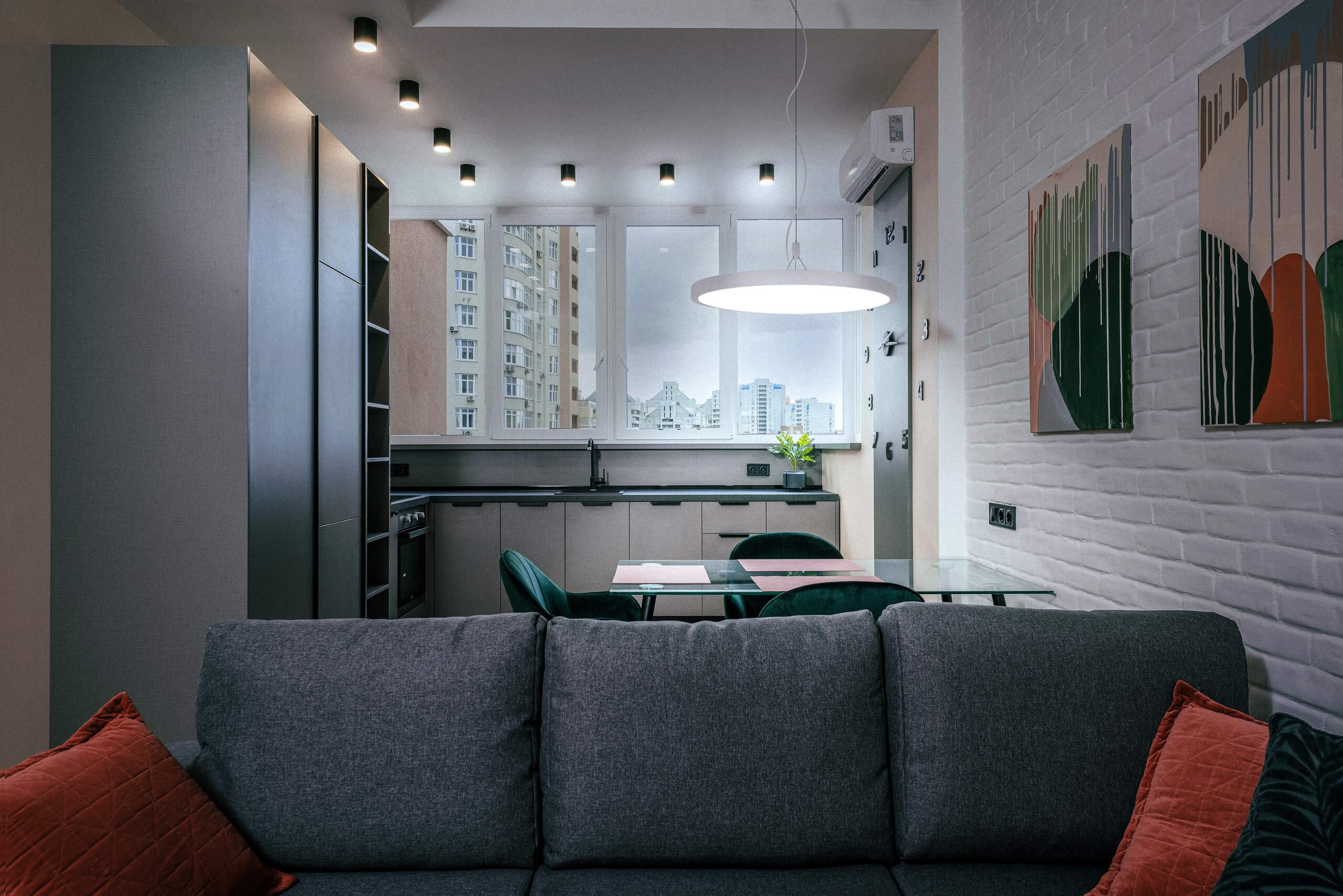 LED Deckenleuchte rundes Panel 60 cm, RGB+CCT 2700–6500 K, 32 W, bis 4600 lm, dimmbar, Deckenlampe mit Fernbedienung & App, höhenverstellbare Pendelleuchte, kompatibel mit Alexa/Google