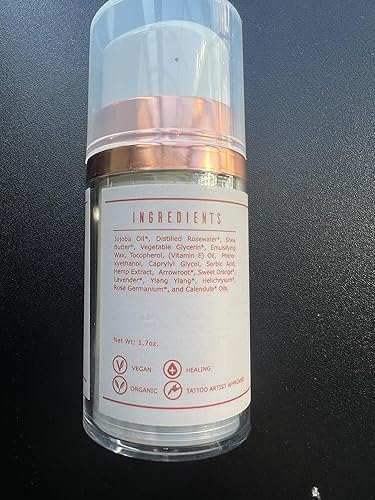Miniatura 9 de Tatoo Lovers Care - Crema hidratante para tatuajes que promueve la curación de la piel, revitaliza el enrojecimiento, hinchazón, costras, acelera la