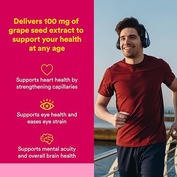 Natural Factors, GrapeSeedRich Grape Seed Extract, Antioxidant Support for Healthy Inflammatory Response, 90 Capsules