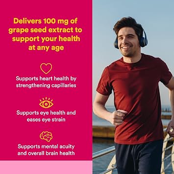 Natural Factors, GrapeSeedRich Grape Seed Extract, Antioxidant Support for Healthy Inflammatory Response, 90 Capsules