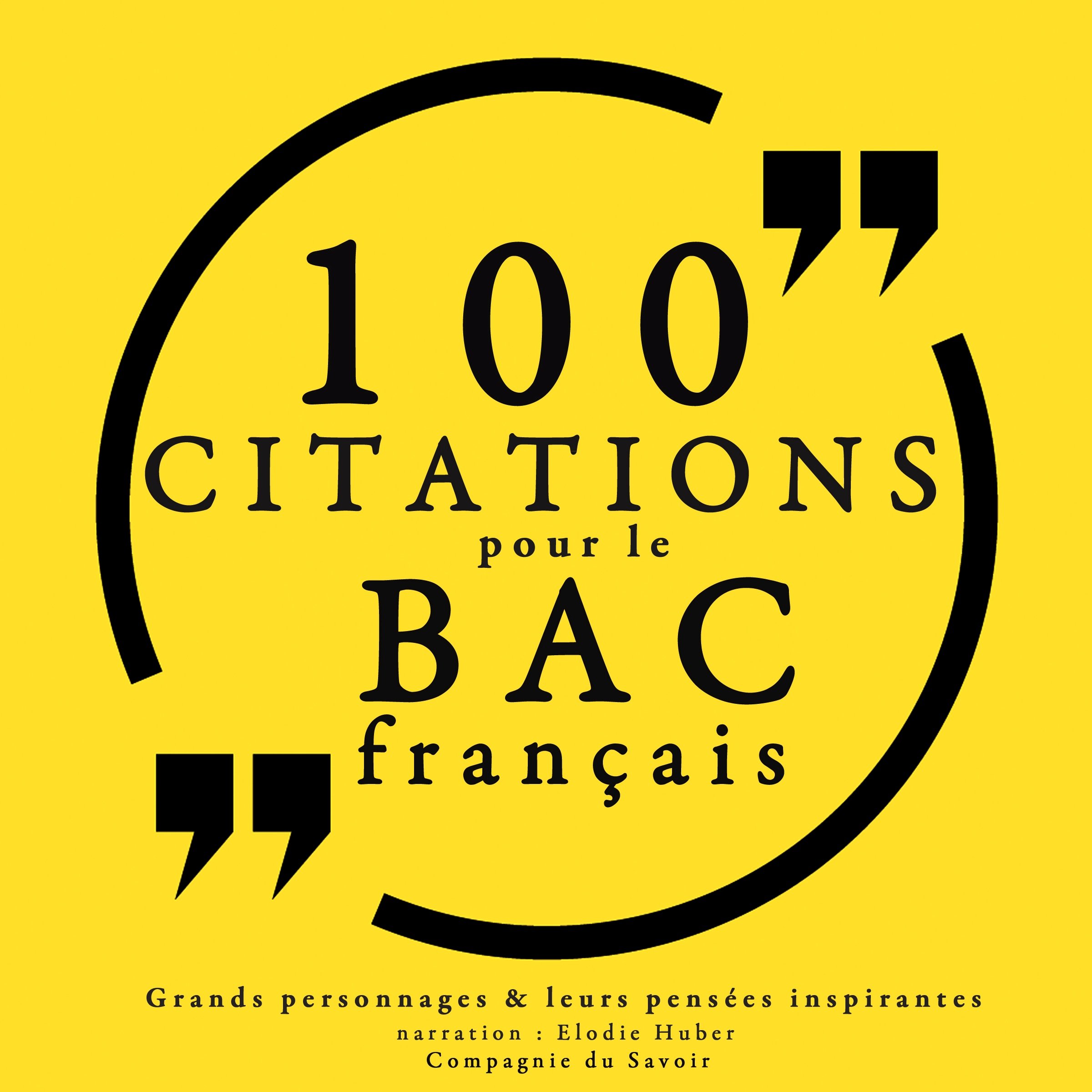 Cover art for 100 citations pour le bac français