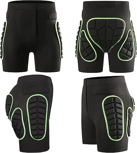 Miniatura 2 de OHMOTOR - Pantalones cortos acolchados para esquí, snowboard y patinaje para mujeres y hombres, protector de almohadilla para las nalgas, pantalones