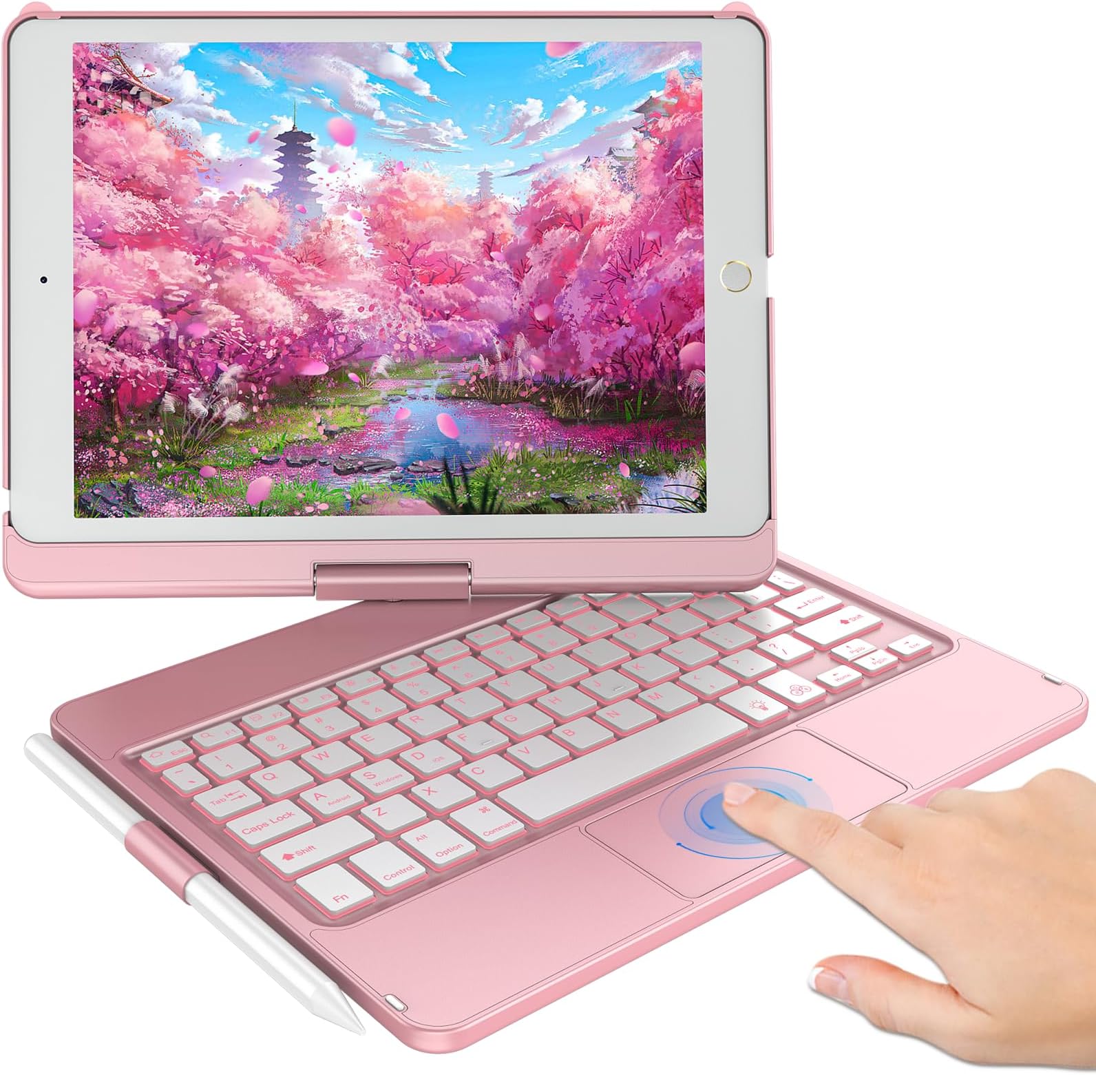 ALIWLHOF iPad 9th Generation Case with Keyboard 10.2 Inch