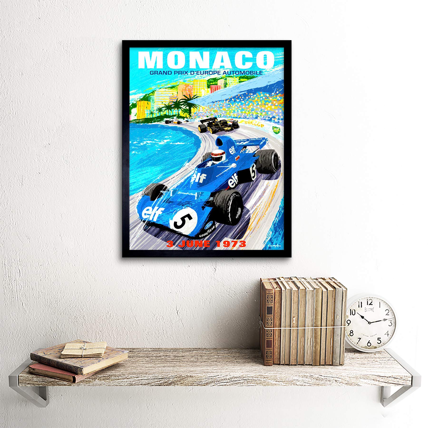 Wee Blue Coo Vintage Grußkarte – Motorsport Grand Prix Monaco 1973, Für Vatertag