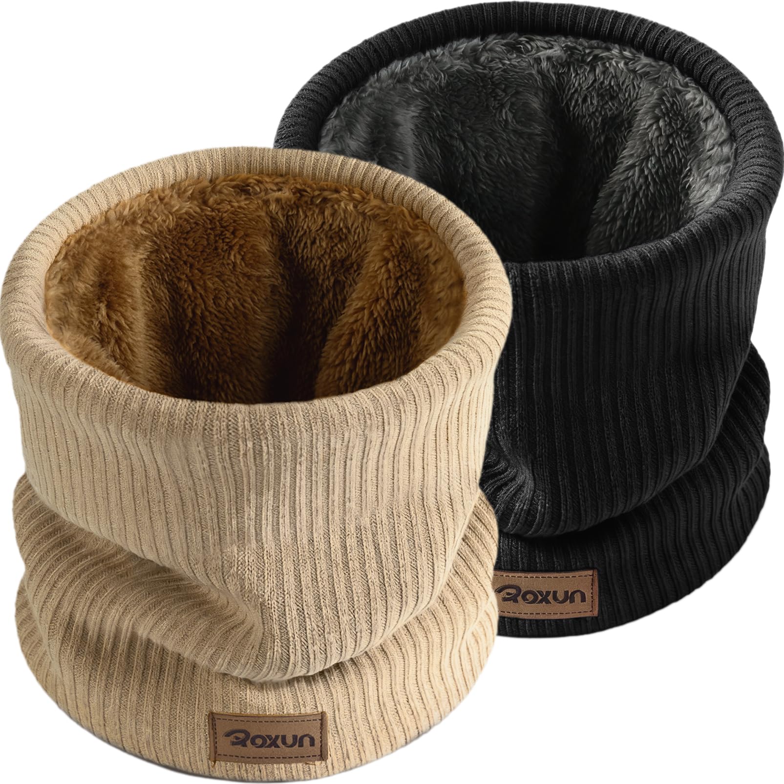 ROXUN Winter Neck Gaiter, Neck Warmer Cover Ski Gaiters for Men/Women
