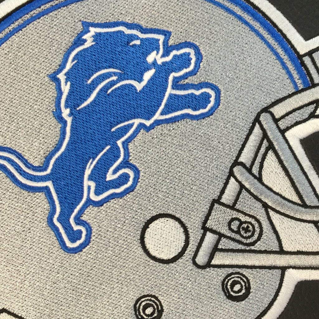 Dreamseat 30 Inch Embroidered Detroit Lions Helmet Logo Panel Insert