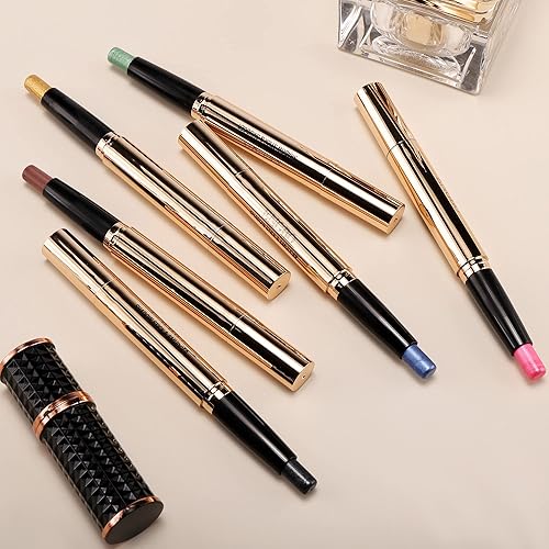 Miniatura 6 de Sombra de ojos azul, maquillaje, cosméticos, abrillantador de ojos en barra, lápiz de sombra de ojos brillante, juego de sombra de ojos para