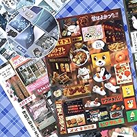 Vista 5 de Tmtains 990 piezas de calcomanías japonesas retro, serie de recuerdos románticos, estilo cómic, material de decoración, calcomanías estéticas