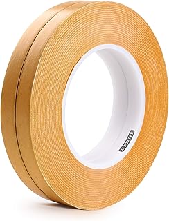 LLPT Double Sided Woodworking Tape 2 Pack 1/2 Inch x 36 Yards Each Roll Double Face Turner Tape for CNC and Wood Template Routing Edge Banding Removable Strong Adhesive (WT065)
