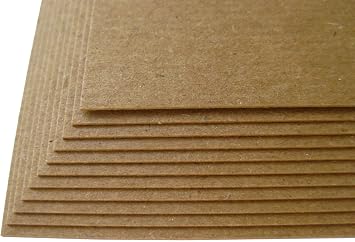 Chipboard - 4 Sheets 11x17 Inch 80pt Heavy Duty Kraft Paper Board for Backing Boards, Albums, Packaging