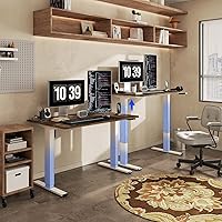 Vista 2 de FLEXISPOT Escritorio ajustable, escritorio eléctrico de pie, escritorio de pie para sentarse, tablero de escritorio completo para oficina en casa