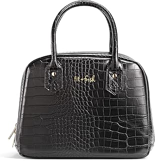 Fit+Fresh Faux CROC Adult Insulated Lunch Bag women love as a Lunchbox or Lunch Tote - Cute Small Lunch Box For Women, Lun...