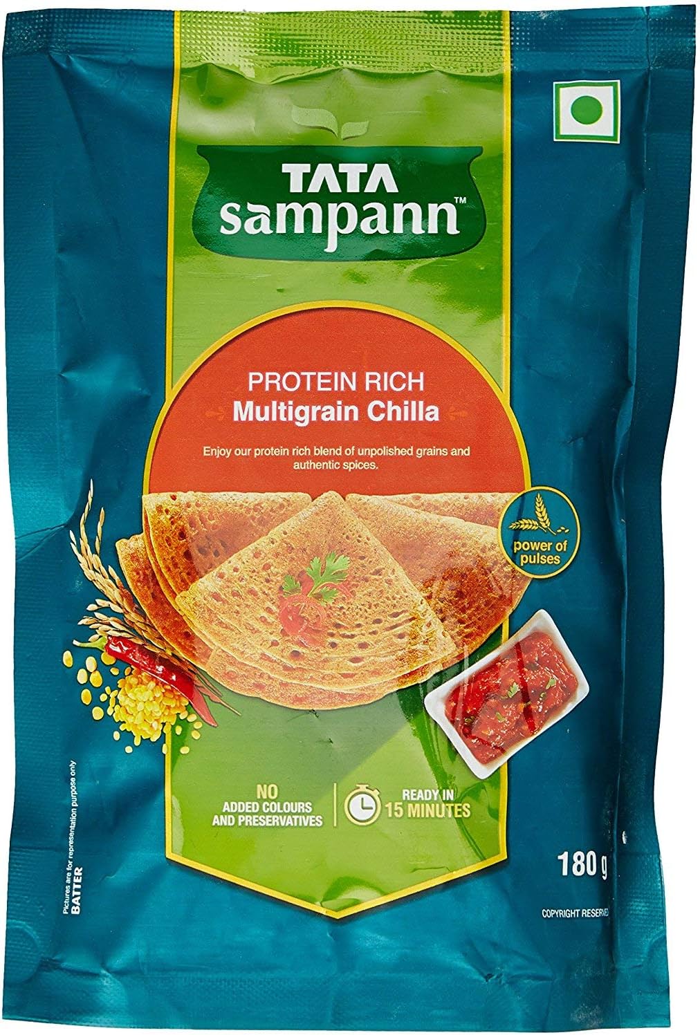 Tata Sampann Multigrain Chilla Mix, 180 g