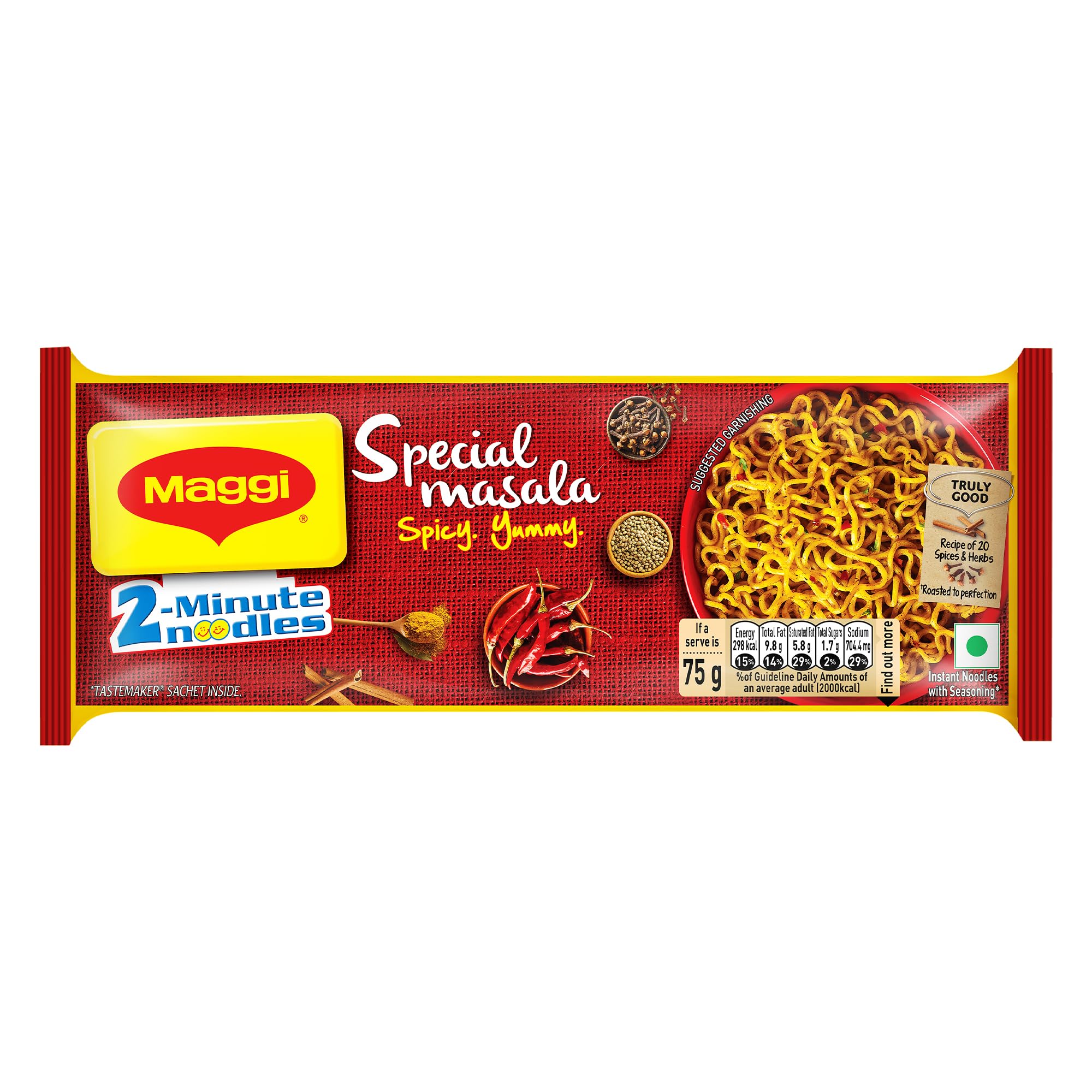 2-Minute Special Masala Instant Noodles,280g/300g (Weight May Vary)