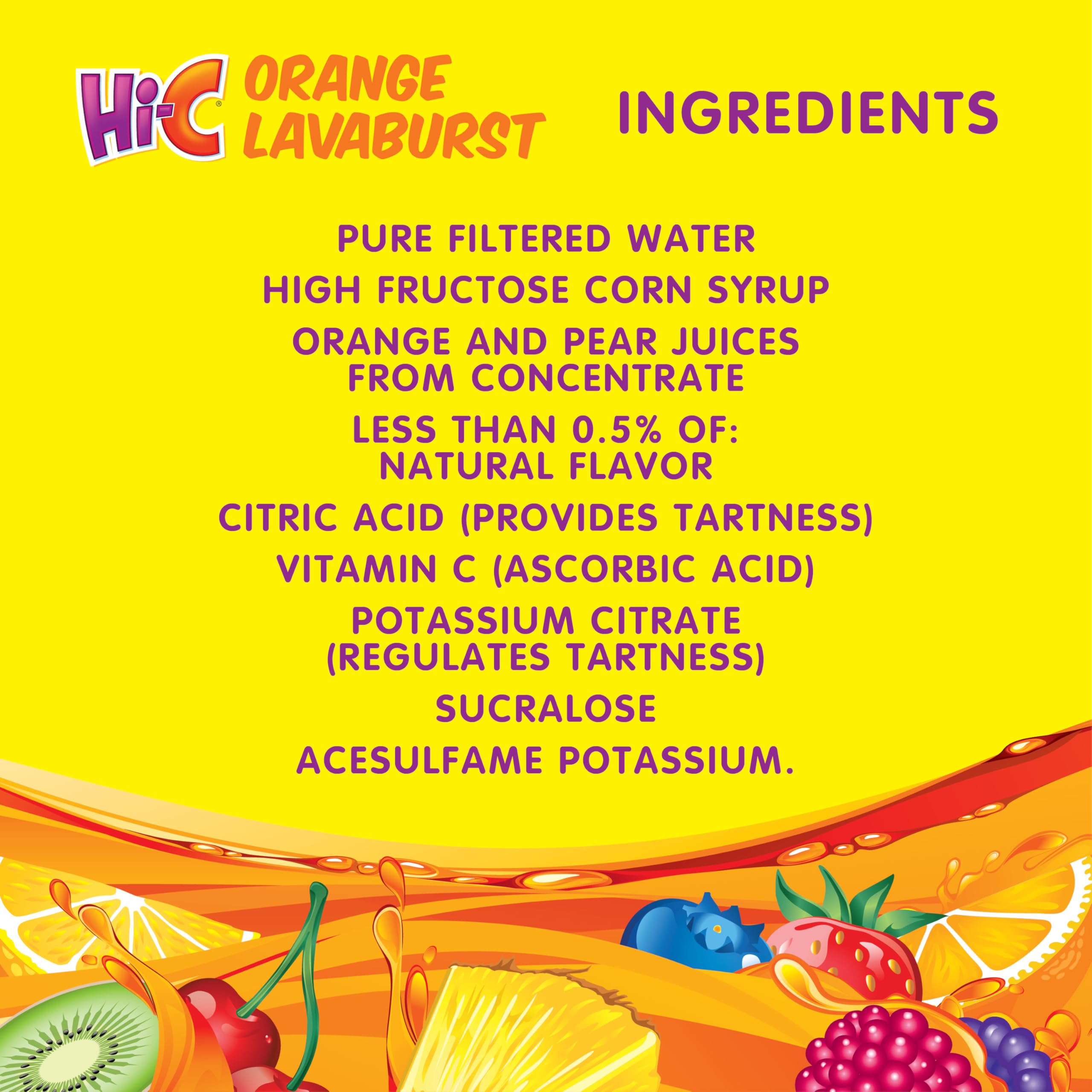 HI-C Orange Lavaburst 6oz 8pk