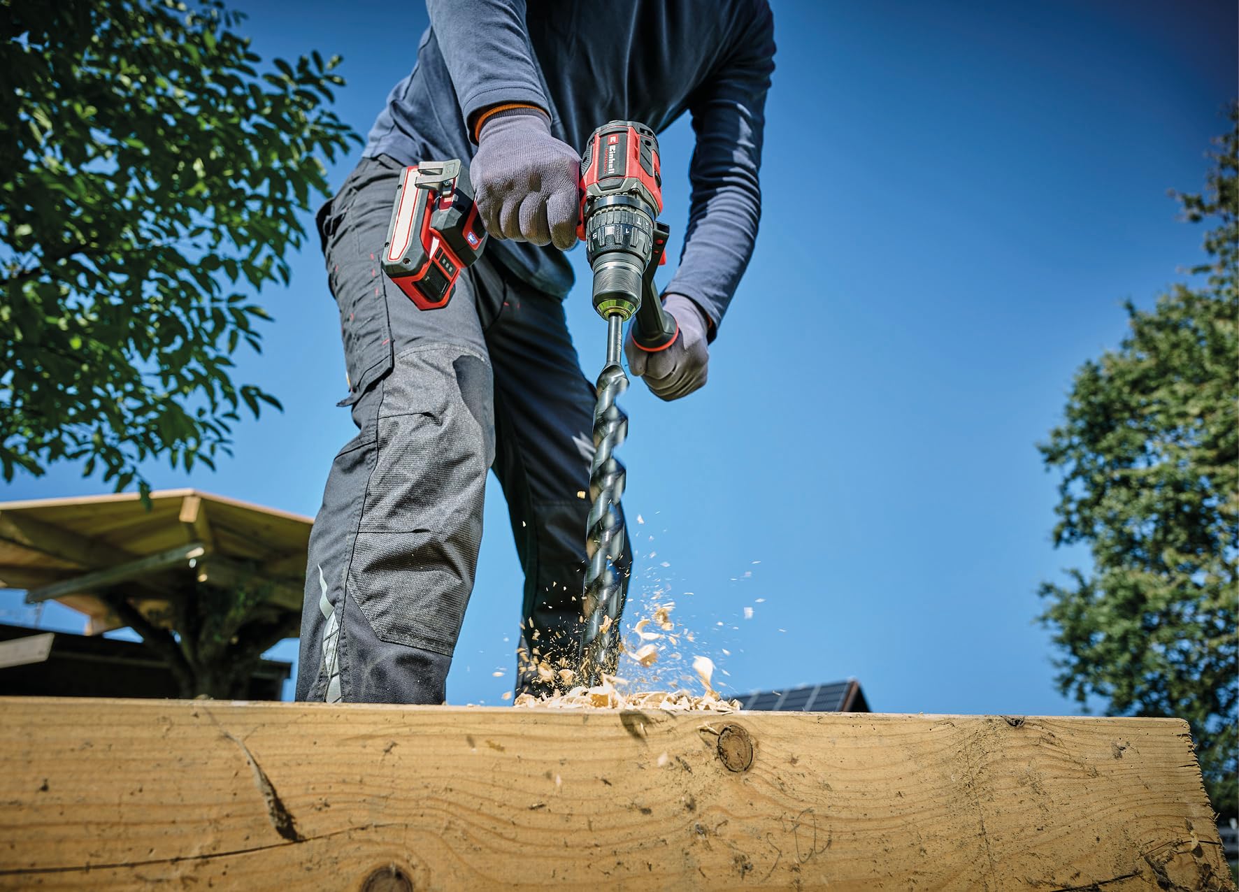 Einhell Professional Perceuse Visseuse à percussion sans fil TP-CD 18/120 Li-i BL - Solo Power X-Change (18V, moteur Brushless, 120 Nm, Mandrin 13mm) Livré sans batterie ni chargeur