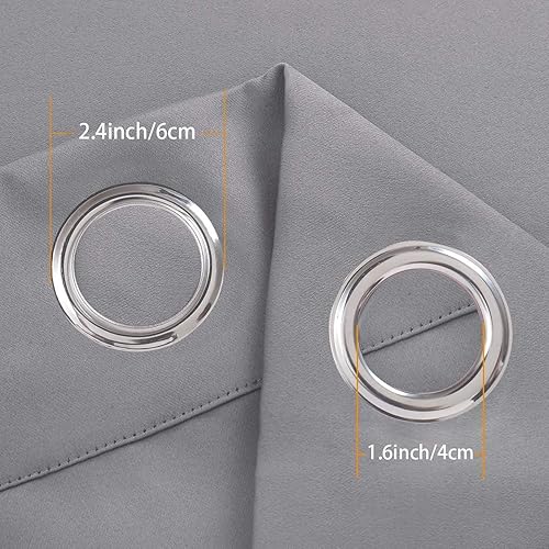 Miniatura 3 de Cortinas opacas para dormitorio, con aislamiento térmico, ojales sólidos, cortinas verticales que reducen el sonido, para oscurecer la habitación