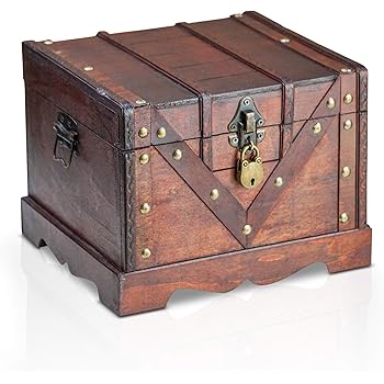 Brynnberg Schatztruhe „Dominique 24x20x15cm“ – Große Schatzkiste, Braun