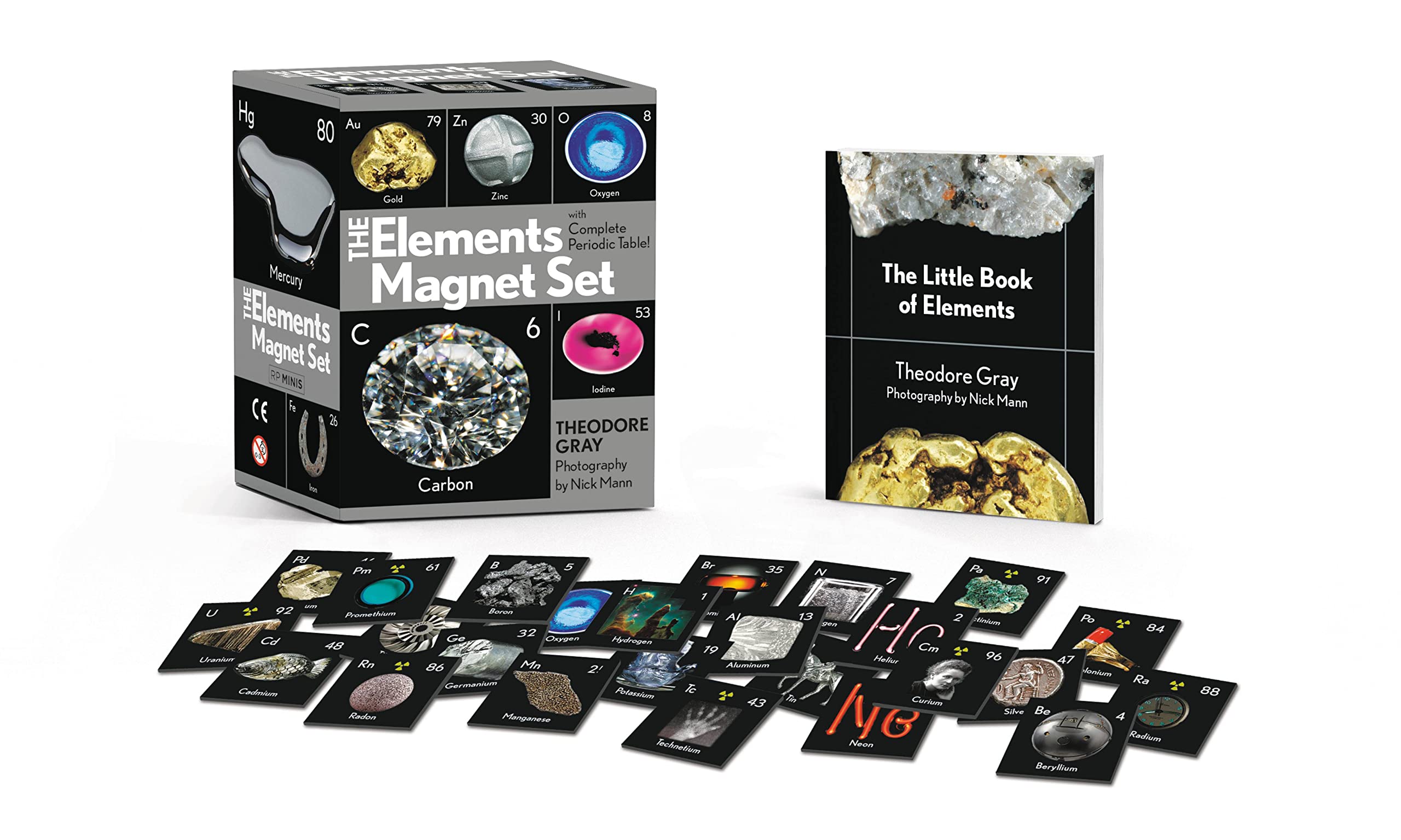 The Elements Magnet Set: With Complete Periodic Table!: Gray