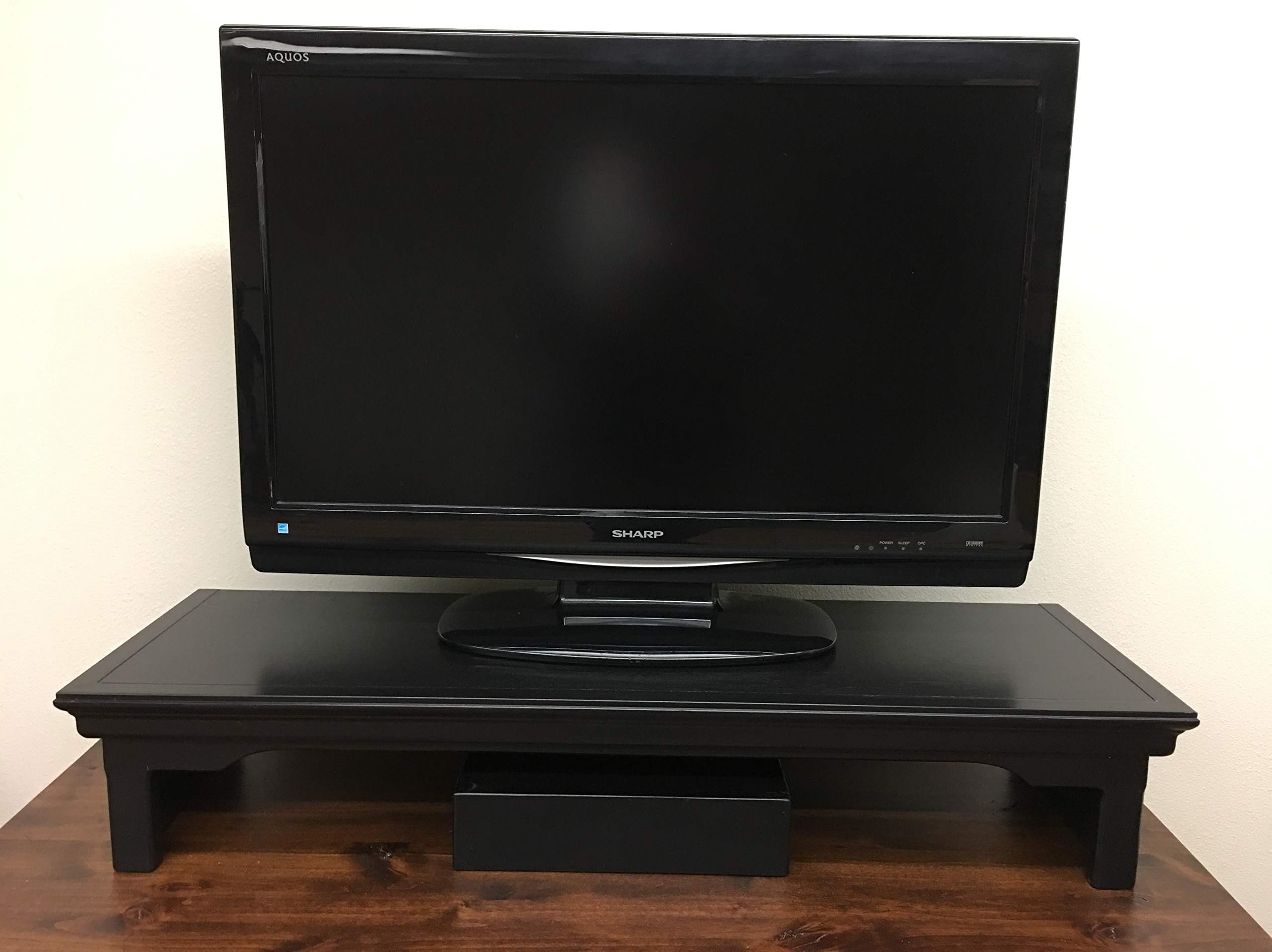 Oak Design Corporation TV Riser Stand Traditional Style Alder Wood in Mocha (38" Wide)