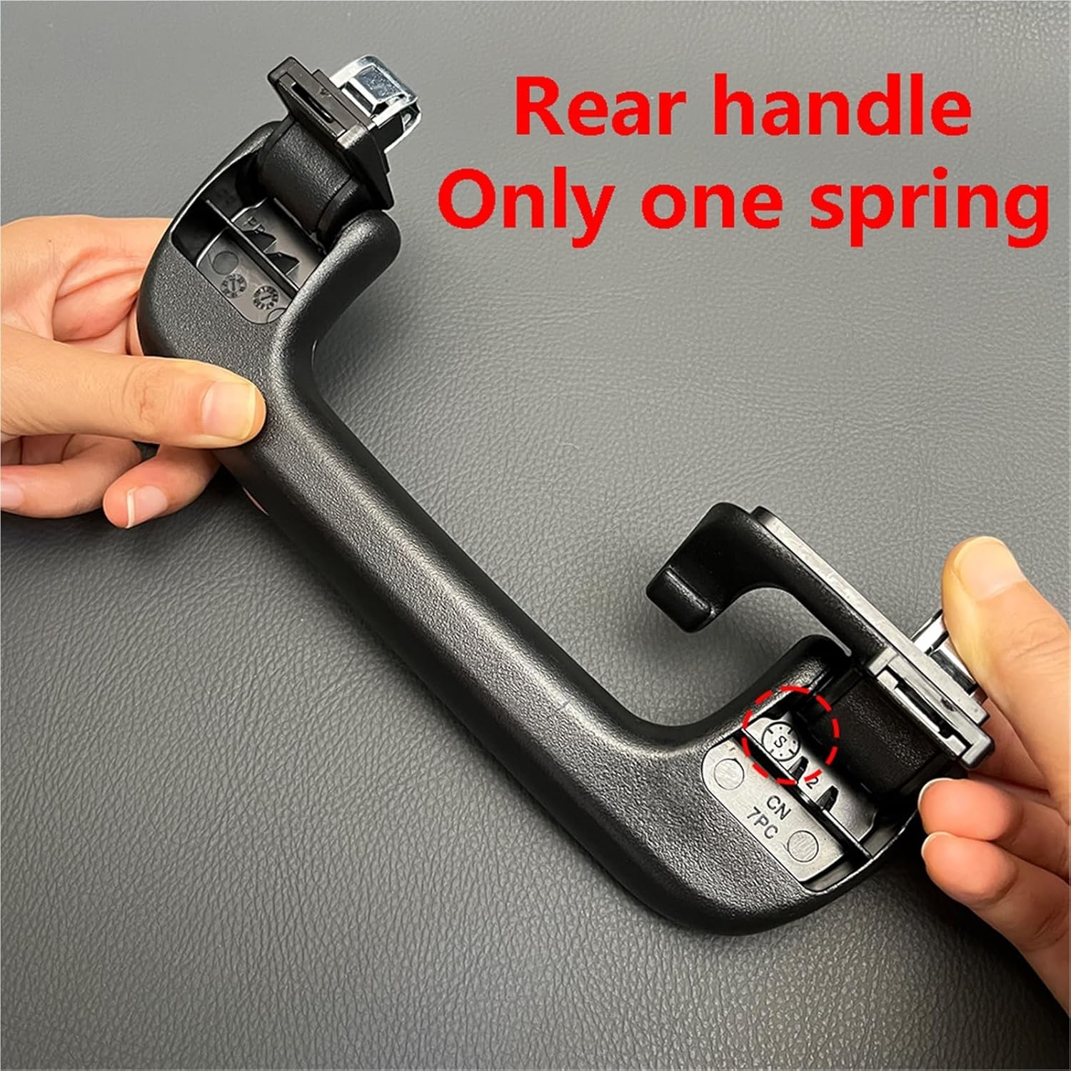 Compatible with Audi A3 A4L A5 A6L A7 Q3 Q5 B7 Black Front Rear Left Right Car Grab Handle Roof Pull Handle(Black Front)