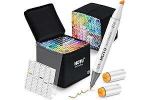 HOTU Dual Tip Alcohol Markers: Affordable Excellence for Artists of All Levels
