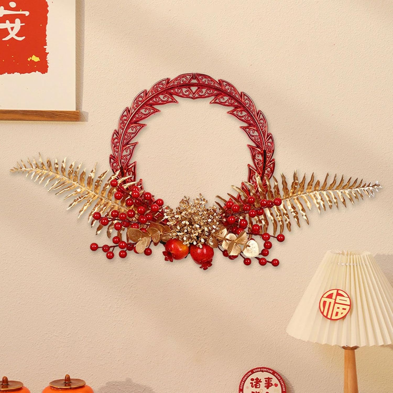 2024 Spring Festival Decorative Hanging Piece for Home and Office with Artificial Berries, Style B