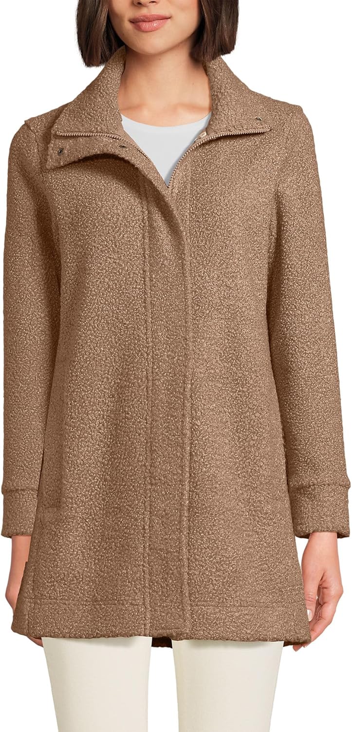 Product image of Lands' End Boucle Fleece Coat