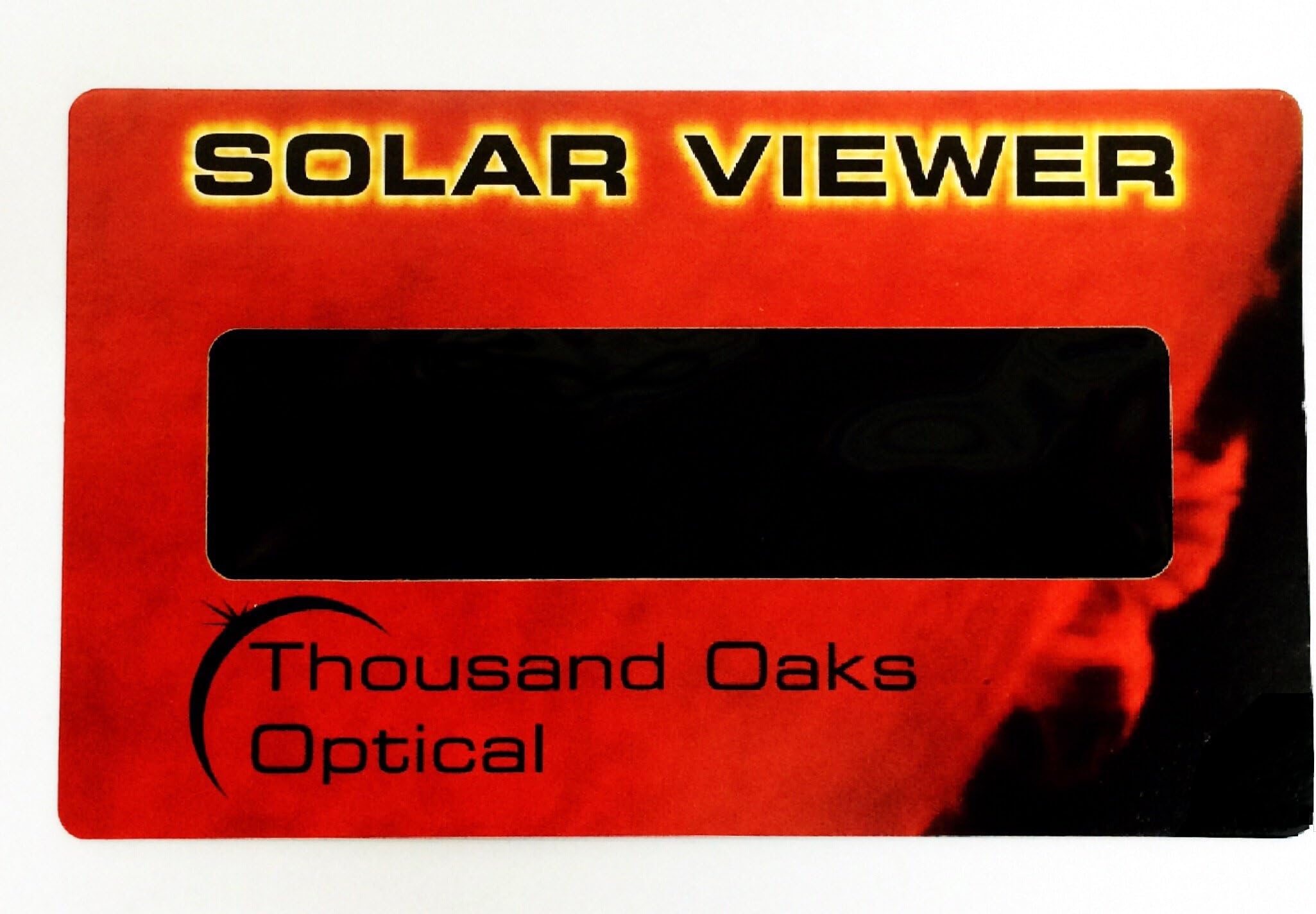 Thousand Oaks Optical Solar Eclipse Viewer - Silver Black Polymer, Functional, Enhancing Filter Effect