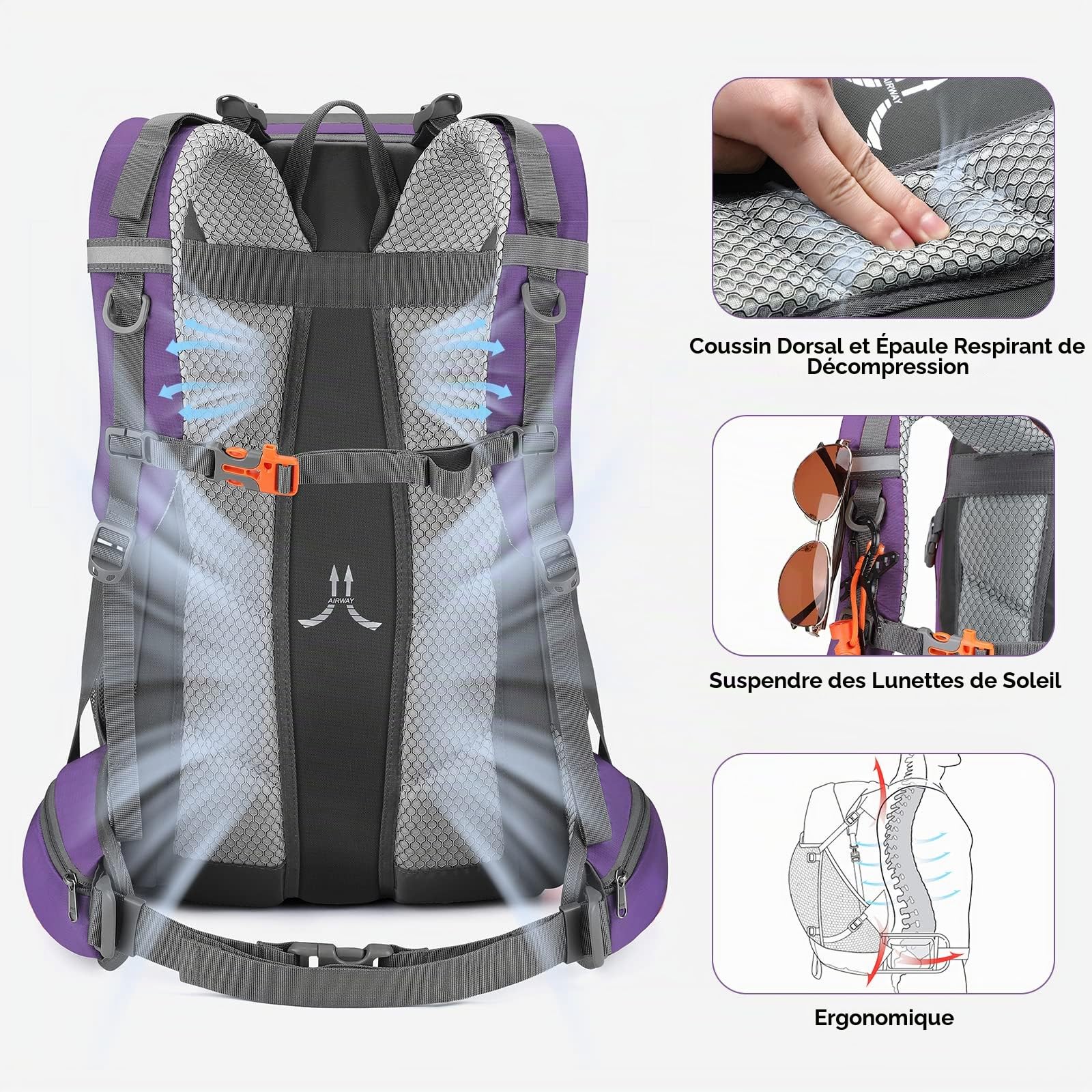Maelstrom Sac À Dos de Randonnée Imperméable 40 L sac à dos randonnée Mixte