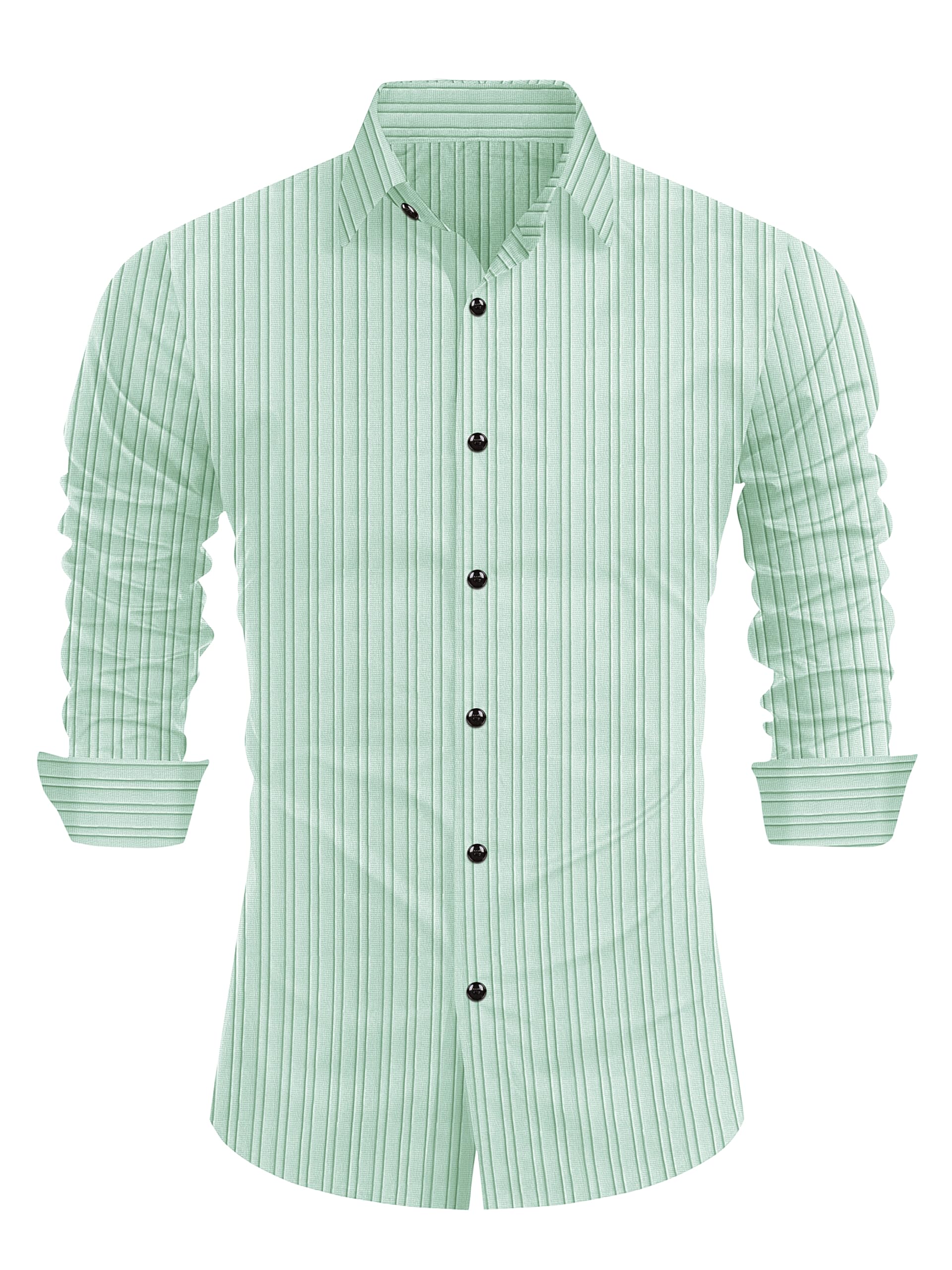 JP CREATIONMen's Popcorn Fabric Regular Fit Casual Shirt