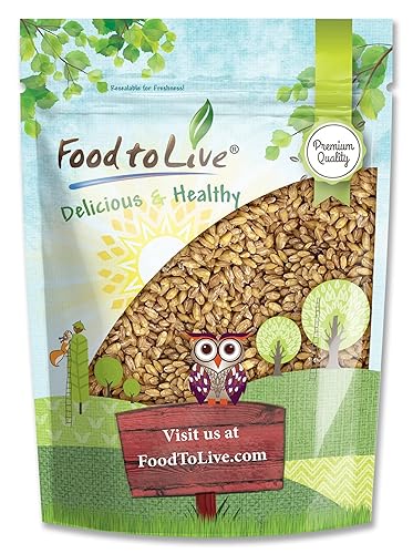Grano de cebada descascarada, 2 libras, 100% grano entero, vegano, ideal para hornear en casa, elaboración de cerveza, molienda. Rico en selenio,