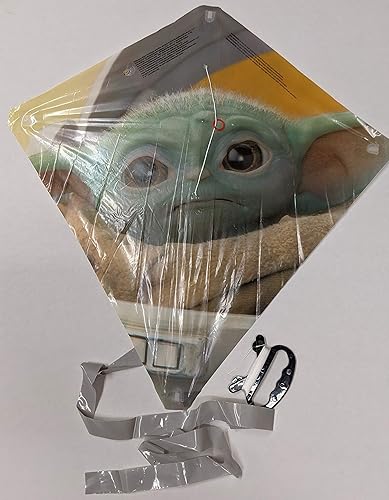 Miniatura 3 de EZBreezy Cometa de diamante de 22" Poly Baby Yoda