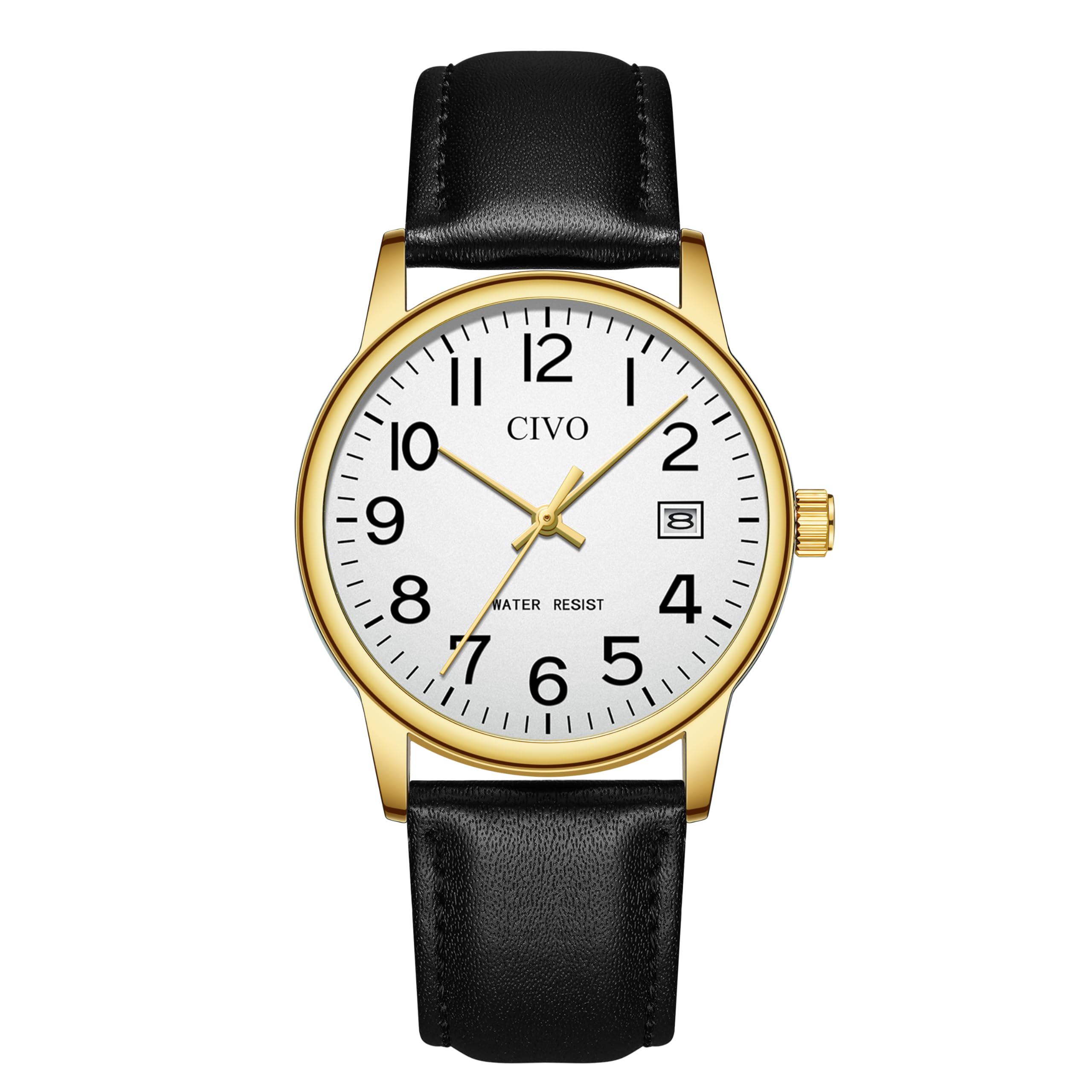 CIVO Sport Wrist Watches for Men: Classic Analog Watch with Date Luminous - Silicone Strap & Waterproof - Casual Men's Watch for Outdoor Camping Cycling