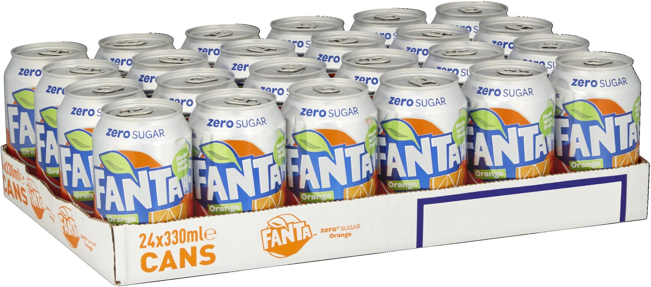 Fanta Orange Zero 24 x 330ml Cans