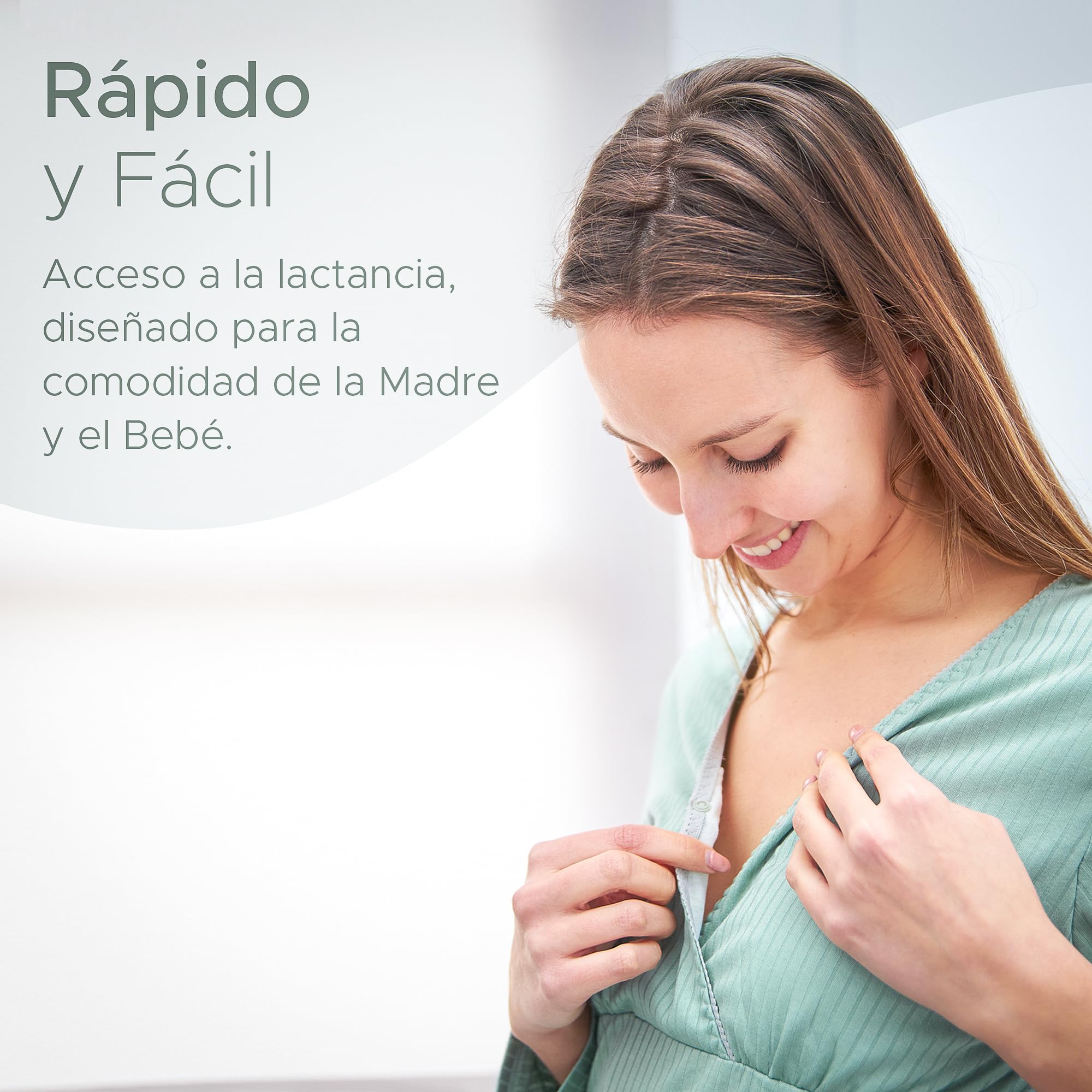 Pijama Lactancia Invierno con Apertura Fácil para Amamantar, Pijama Mamá Suave, Elástico y Transpirable para Máxima Comodidad, Ideal para Noches Cómodas, Tallas S-XL