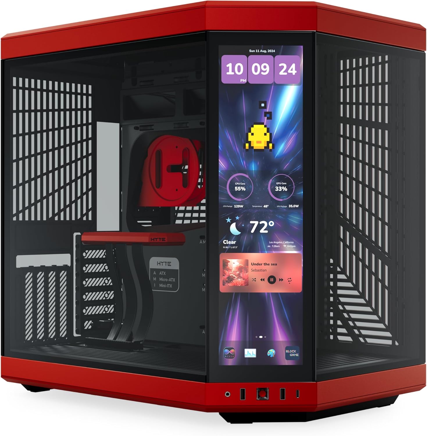 Product image of HYTE Y70 Touch In r/bl CS-HYTE-Y70TTI-RB