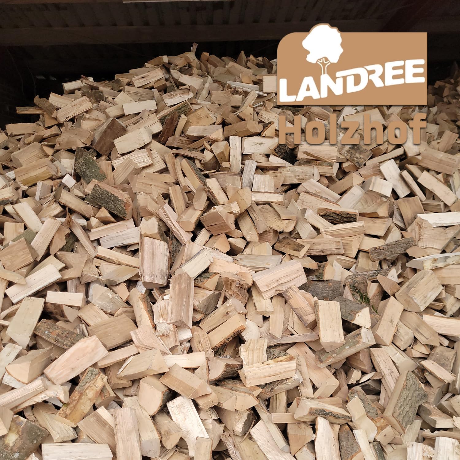 Landree Kirsche Smoker-Holz 15 kg - 20 cm Scheitlänge - Süßlich-fruchtiges Räucherholz, naturbelassen für Exquisite BBQ-Aromen, Qualität aus Schleswig Holstein