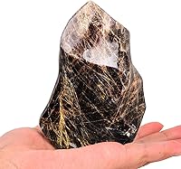 Vista 22 de AMOYSTONE Torres de Piedra en Forma de Llama de Cuarzo Rosa y Azul, Grandes Cristales Curativos de Cuarzo para Decoración del Hogar 1.0LBS